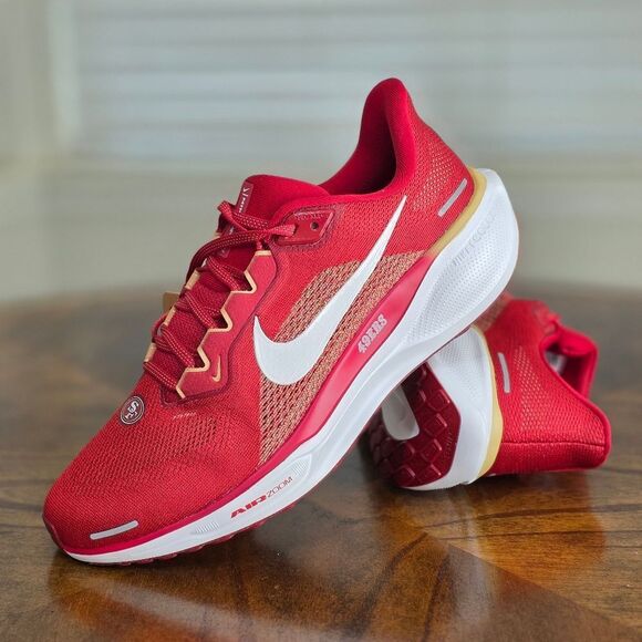 Nike Zoom Pegasus 41 NFL San Francisco 49ers Team Issued PE Men's 9.5 FZ5070-600 - Picture 15 of 16